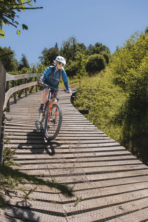 Mehr Trails? Auf jeder Etappe der KAT Bike Sport+ Bikepacking Route findet ihr schöne Mountainbike-Trails.