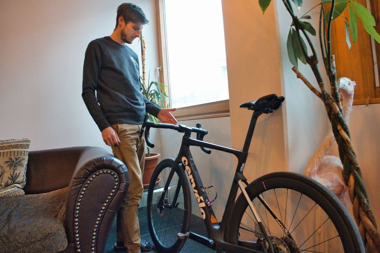 Stefan is not a cyclist but he has many ideas on what can be 3D printed on a bike