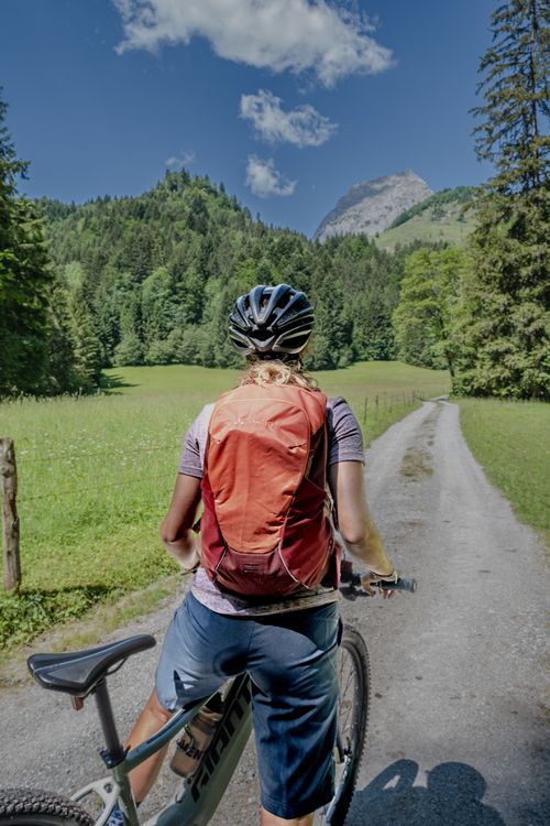 The Wilder Kaiser Mountains are an impressive panorama for cycling with your Mountainbike!