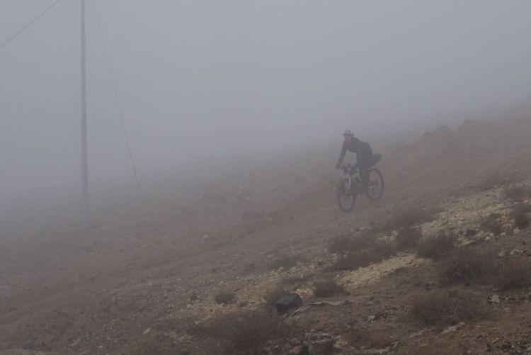 It will not always be warm and sunny during your bikepacking trip in Jordan.