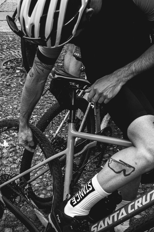 Low tyre pressure required on Italian gravel rides.
