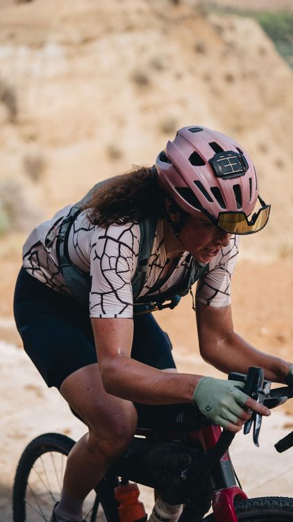 The famous concrete climb out of Gorafe is as hard as it looks for Badlands riders.