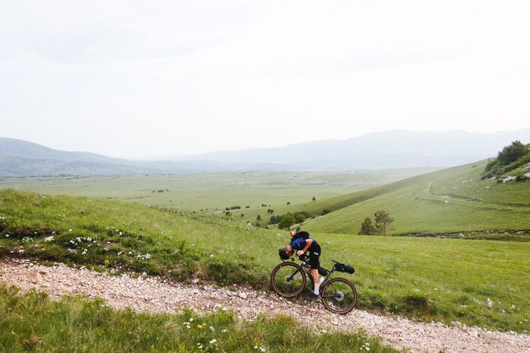 The rough roads and loose rocks of Transbalkan Race are tough on a gravel bike - Chiara Redaschi