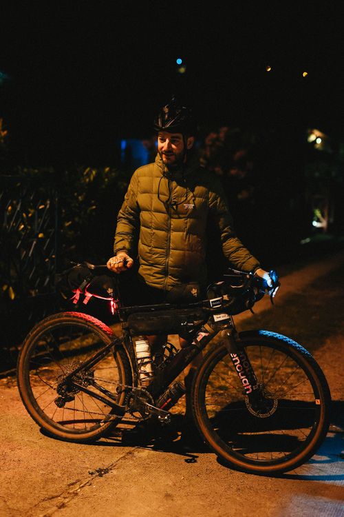 Manu and his 3T Exploro gravelbike after the Transbalkan Race - Chiara Redaschi