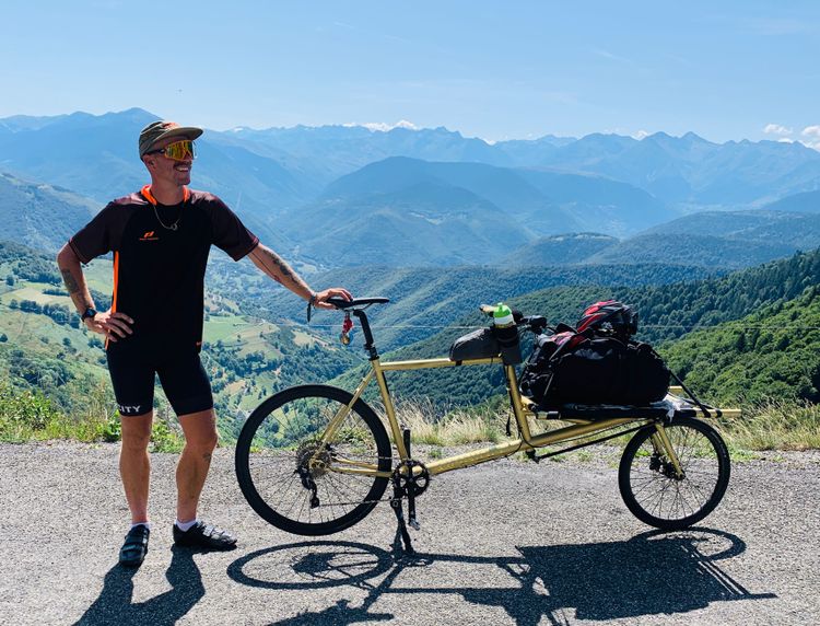 Allan Shaw with his Cargo bike