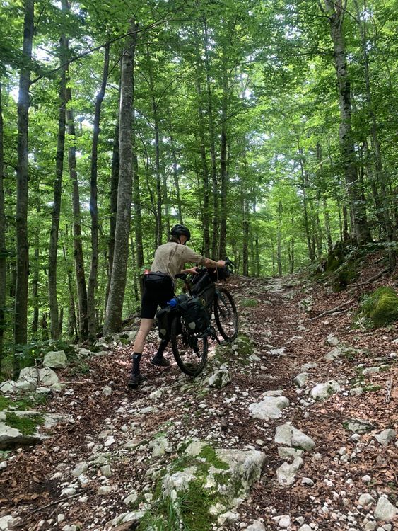 The Lynx Trail bikepacking route has some really rugged paths in it and is best enjoyed on a MTB.