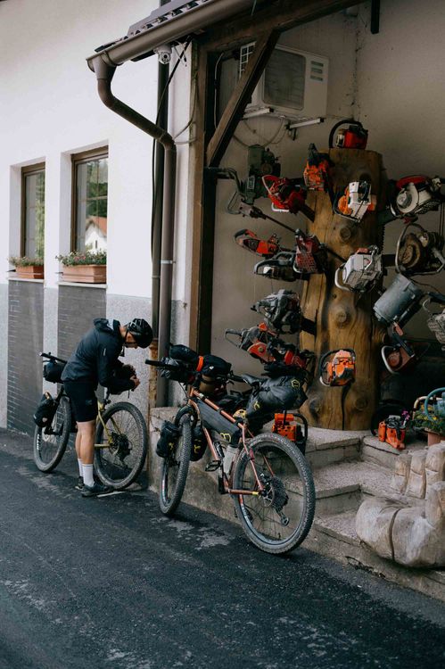 The Mašun Forest house is a good place for food and drinks and lives up to its remote location in the Slovenian woods.