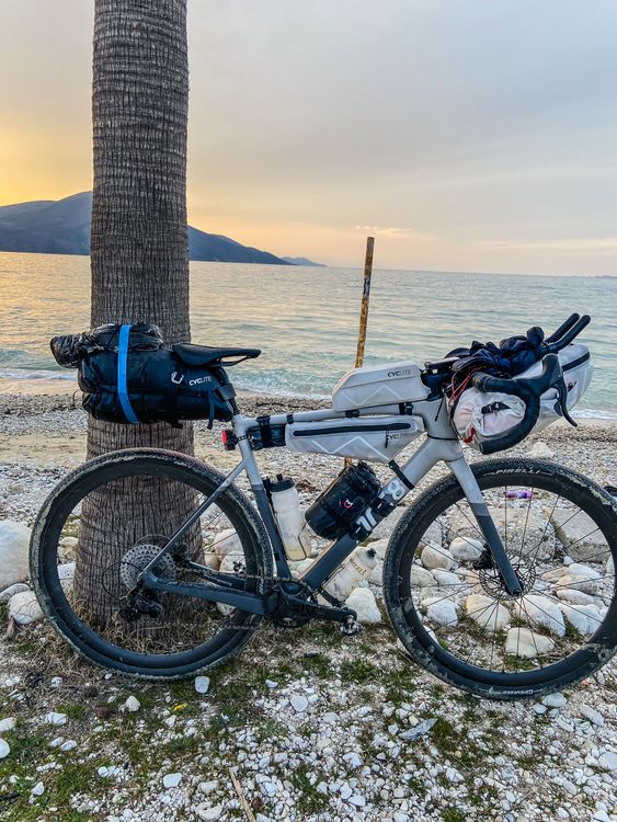 While bikepacking your system weight on the frame is way higher then usual!