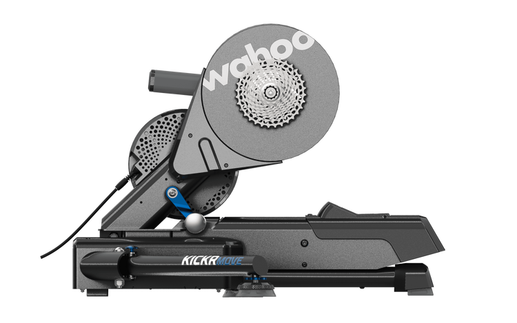 The new smart indoor cycling trainer KICKR MOVE from Wahoo for more realistic ride feel.