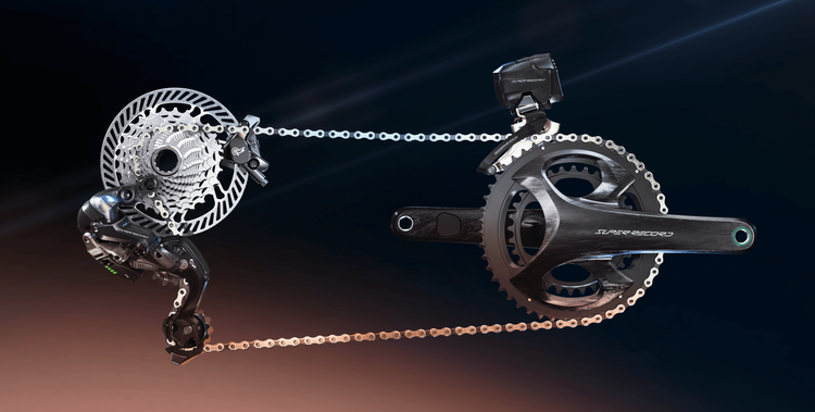 The new Campagnolo Super Record Wireless 12-speed road groupset.