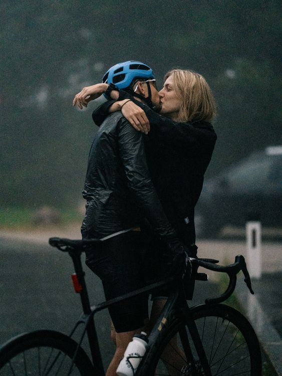 Happy end: The Triple Everesting Record in the books and the best finish line I can imagine.