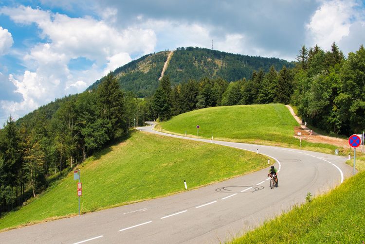 The descent from the Zistelalm on the Gaisberg is also fun on a gravel bike.