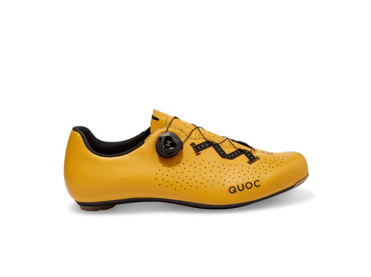 QUOC Escape Road shoe in Amber color side profile
