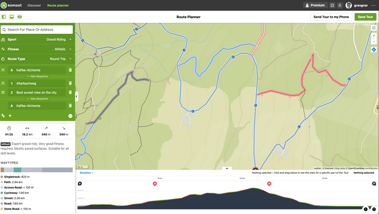 route planning - fine tuning