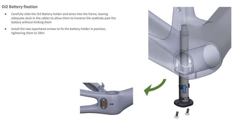 Das Di2-Akkufach ist eine clevere Idee – könnte aber Probleme bereiten, wenn sich Wasser im Rahmen sammelt.
