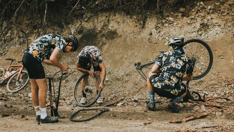 Serbia Upside Down Second Day Fixing punctures