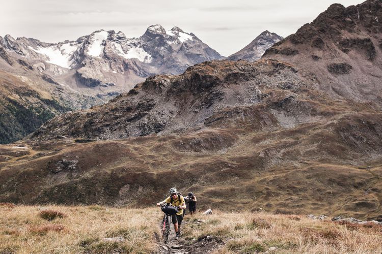 Long hike-a-bikes are a part of Sneak Peaks.