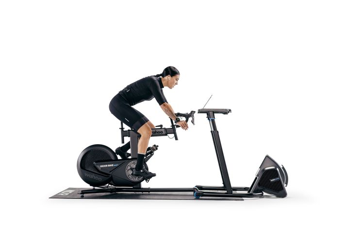 The Wahoo KICKR BIKE SHIFT provides a full setup indoor trainer with lots of adjustability.