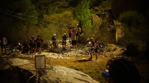 Watercrossing at the Border Bash Aragon Gravel Camp in Spain - Ryan Le Garrec